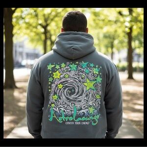 Urban Outfitters Gray Graphic Hoodie